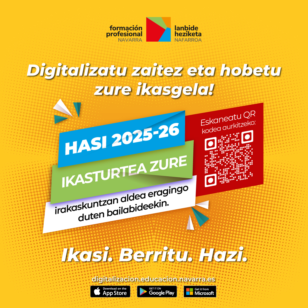 Digitalizatu zaitez eta indartu zure ikasgela. 